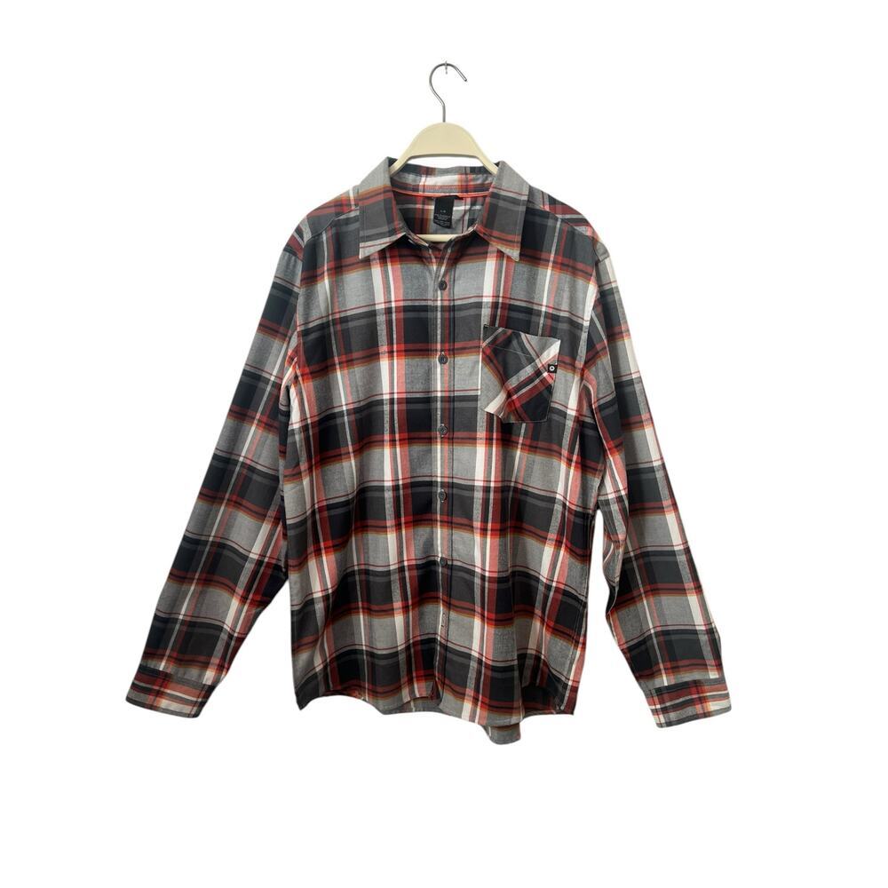 Marmot Men’s Vintage Button Down Long Sleeve Plaid Dress Shirt  Size L